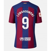 Camiseta Barcelona Robert Lewandowski #9 Primera Equipación 2023-24 manga corta